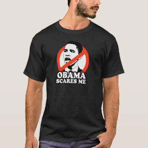T-SHIRT ANTI-OBAMA/OBAMA M'EFFRAYE