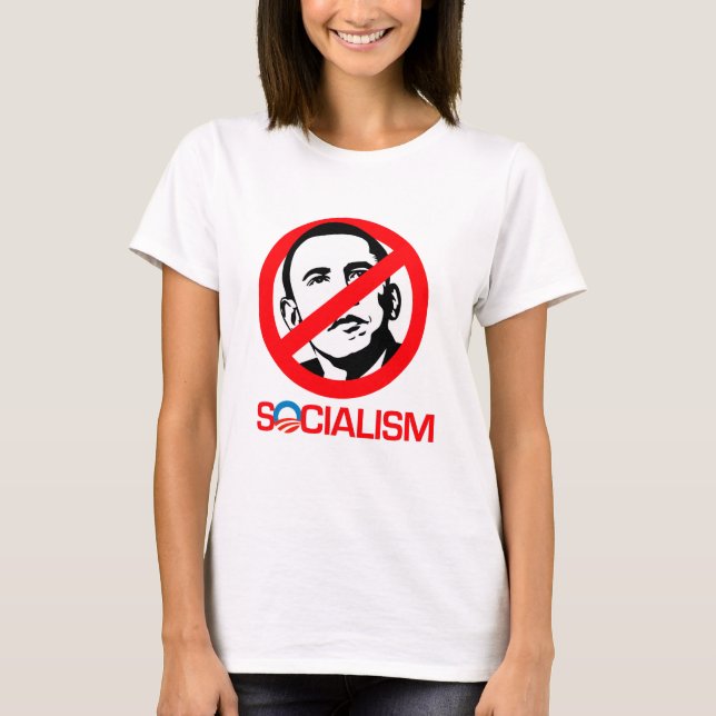 T-shirt Anti-Obama - socialisme de fin (Devant)