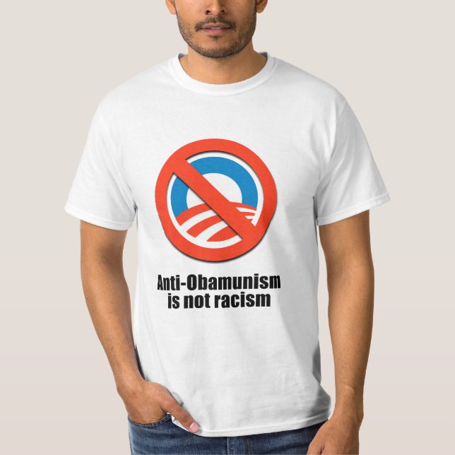 T-shirt Anti-Obamunism n'est pas le racisme (Devant)