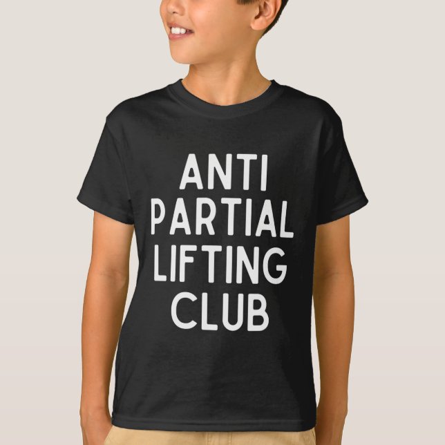 T-shirt Anti Partial Lifting Club Gym Fitness Powerlifting (Devant)