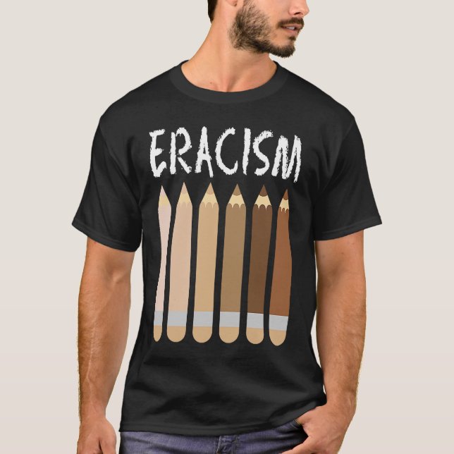 T-shirt Anti-Racisme Afrique-Eraca Melanin Socia (Devant)