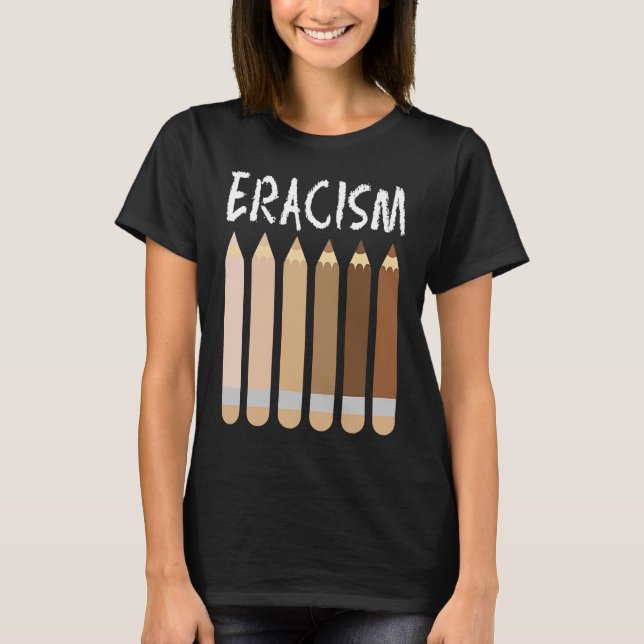 T-shirt Anti-Racisme Afrique-Eraca Melanin Socia (Devant)