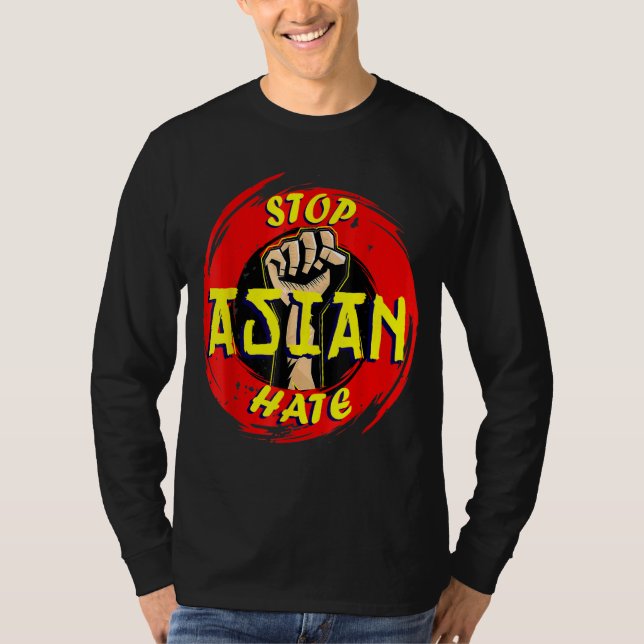 T-shirt Anti-Racisme Asiatique Aapi Soutien Stop Asian Hat (Devant)