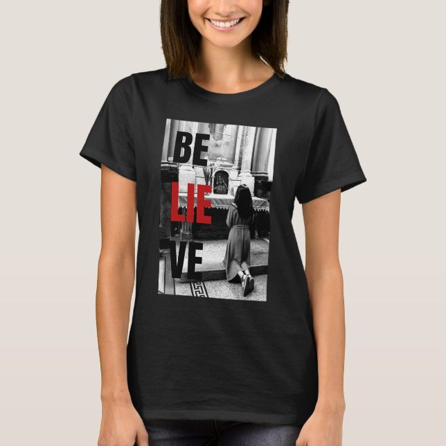 T-shirt Anti Religion Antichrist Satan athée Aucun Dieu (Devant)