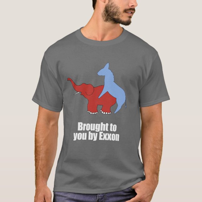 T-shirt Anti-Républicain - apporté à vous par exxon (Devant)