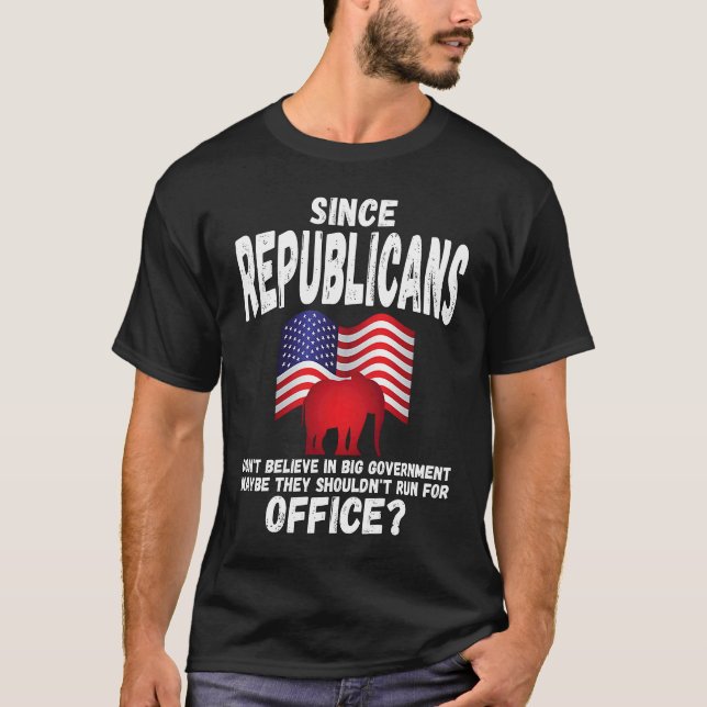 T-shirt Anti Republican   Conservative Liberal American (Devant)