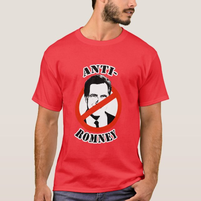 T-SHIRT ANTI-ROMNEY - (Devant)
