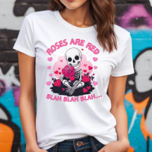T-shirt Anti Saint-Valentin Roses sont Rouges Blah