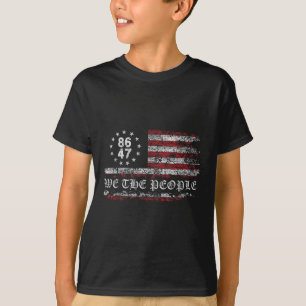 T-shirt Anti Trump 8647 86 47 Us Drapeau Nous Le Peuple