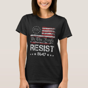 T-shirt Anti Trump 8647 Résiste à l'échec Trump Impeach 47