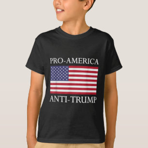 T-shirt Anti-Trump anti-américain - Le drapeau américain r