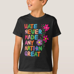 T-shirt Anti Trump Artistic Floral Democrat Président Libe