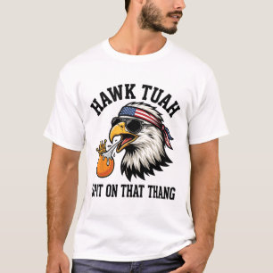 T-shirt Anti Trump Drôle Aigle Crache Sur Orange Roi Hawk