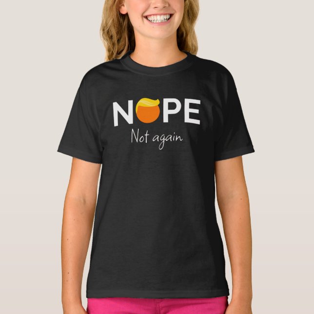 T-shirt Anti-Trump - Non, pas encore moi (Devant)