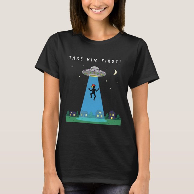 T-shirt Anti Trump Prenez-Le D'Abord Message Caché Ali (Devant)