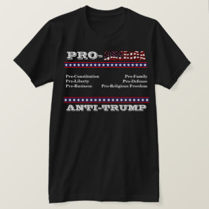 T-shirt anti-TRUMP PRO-AMÉRIQUE