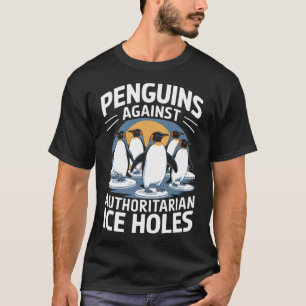 T-shirt Anti Trump Résiste aux pingouins contre les autori