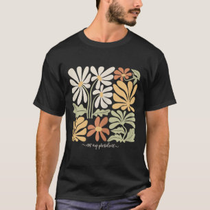 T-shirt Anti Trump Subtil Pas Mon Président Fleurs Femmes
