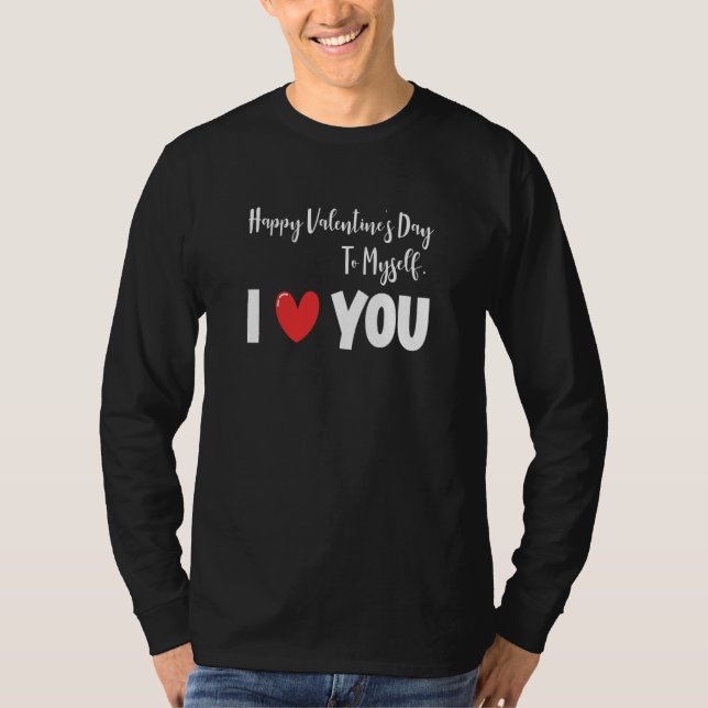 T-shirt Anti Valentine's Day Valentines Heart Lonely Day S (Devant)