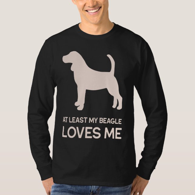T-shirt Anti Valentines For Single Beagle Dog (Devant)