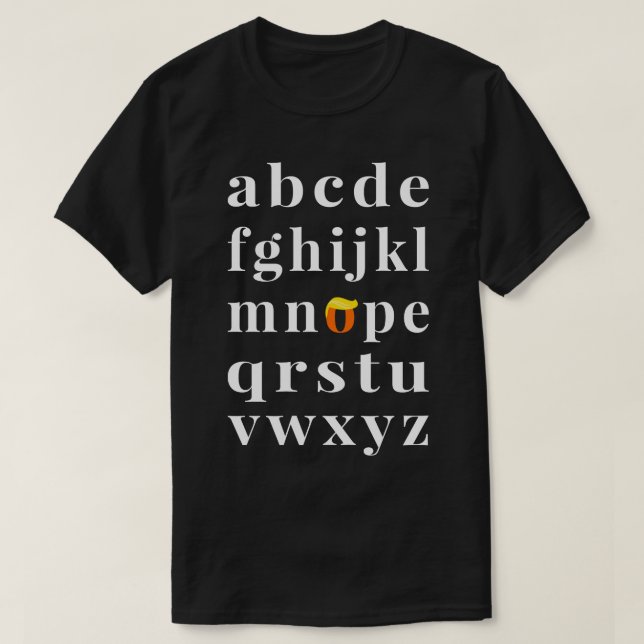 T-shirt AntiAlphabet Nope III (Design devant)