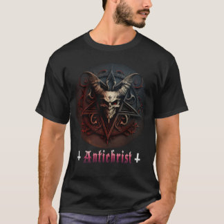 T-shirt Antichrist Satan Pentagram Satanist diable gothiqu