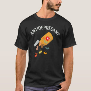 T-shirt Antidépresseur Chat Drôle Chat Kitten Amateurs