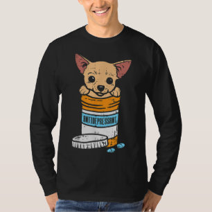 T-shirt Antidépresseur Chihuahua Cute Chiwawa Amoureux des