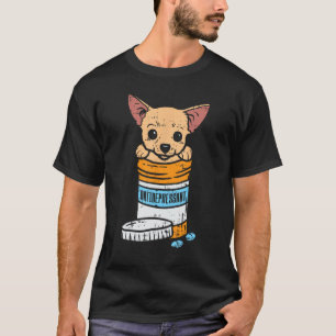 T-shirt Antidépresseur Chihuahua Cute Chiwawa Amoureux des