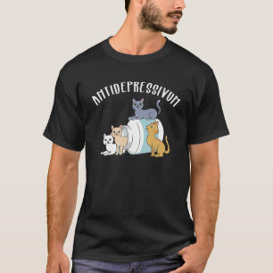 T-shirt Antidépresseur de chat Funny Chat