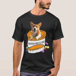T-shirt Antidépresseur de Corgi