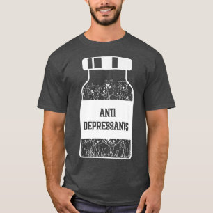T-shirt Antidépresseurs, Amour Pitbull Sourire, Chien Est