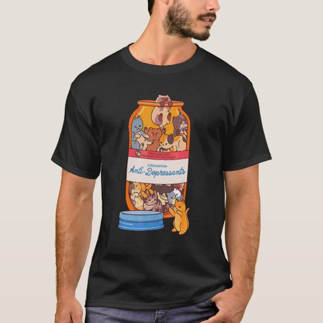 T-shirt Antidepresseurs Chat  Chat (Devant)