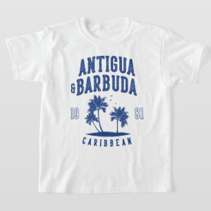T-shirt Antigua & Barbuda Palmier des Caraïbes Enfants