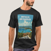 Antigua-et-Barbuda Illustration Voyage Art Retro