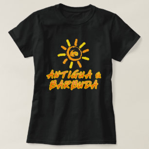 T-shirt Antigua et Barbuda jaune et orange