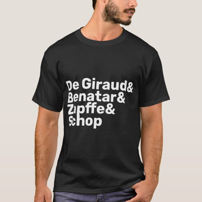 T-shirt antinataliste : De Giraud, Benatar, Zapffe (Devant)
