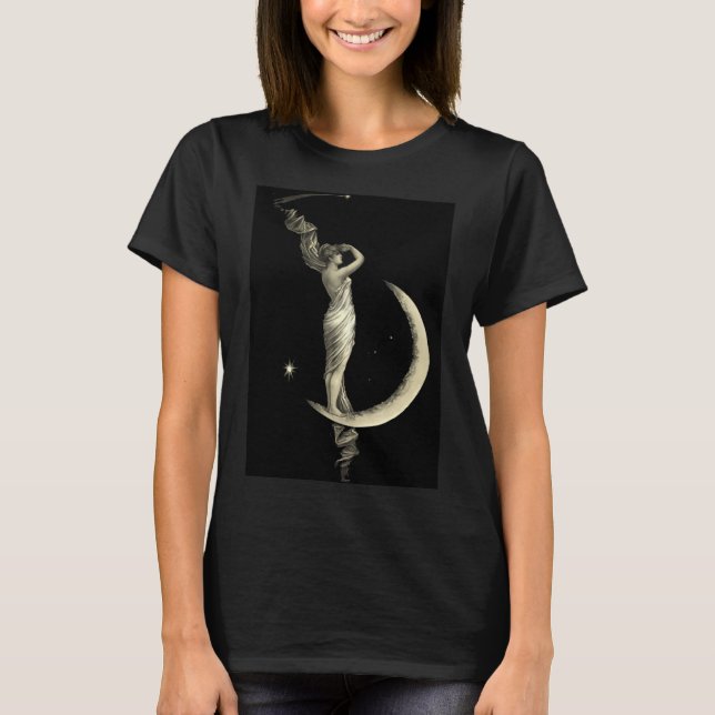T-shirt Antique 1889 Femme Sur Crescent Moon (Devant)