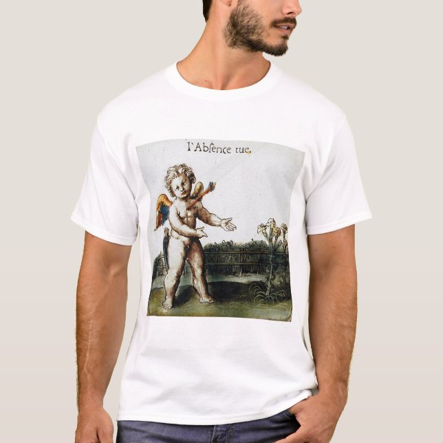 T-shirt Antique amour cupide Vous Manquant Otto Van Veen (Devant)