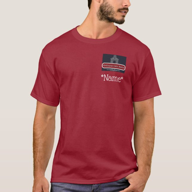 T-shirt Antique Car Barn T Shirt - Back Logo (Devant)