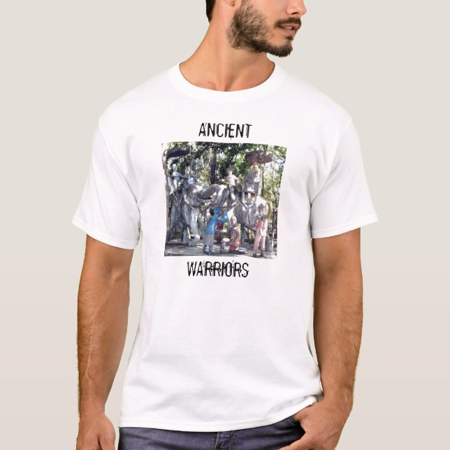 T-SHIRT ANTIQUE, GUERRIERS (Devant)