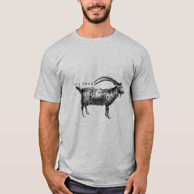 T-shirt Antique histoire naturelle Chèvre ou Ibex (Devant)