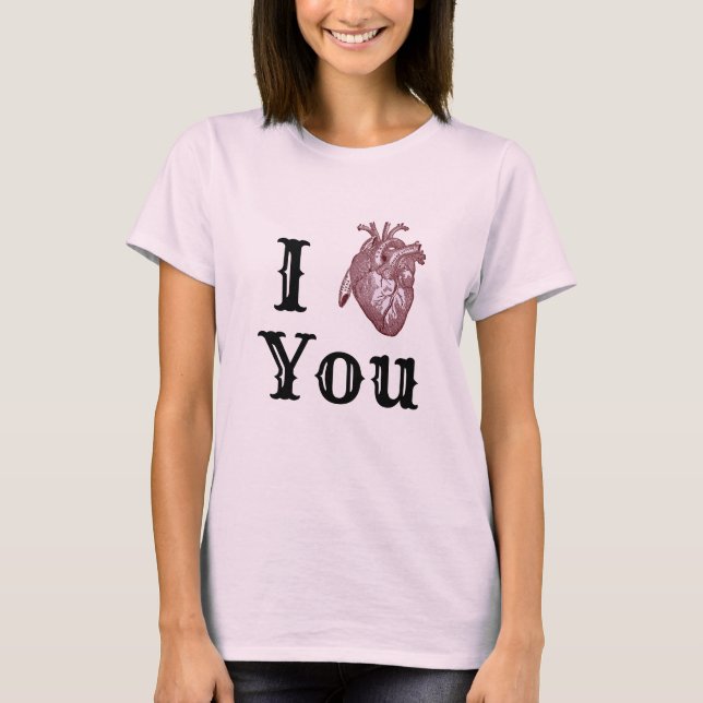 T-shirt Antique I Heart You (Devant)