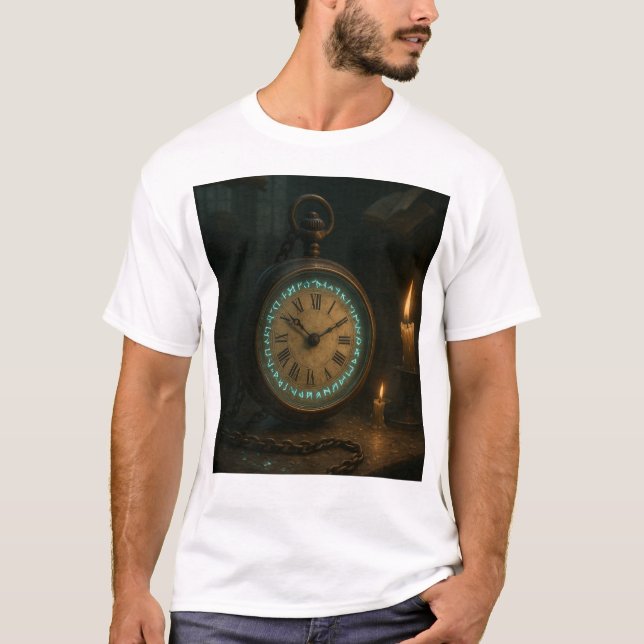 T-shirt Antique montre de poche (Devant)