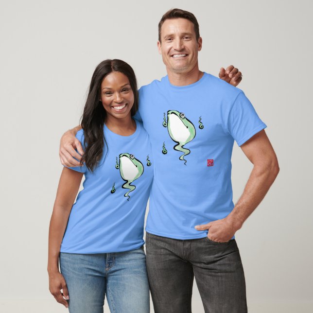 T-shirt Antique Origine Histoire Grumpy Frog Japonais Toad (Unisexe)
