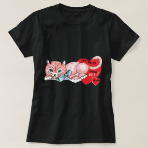 T-shirt Antique Valentine Cat