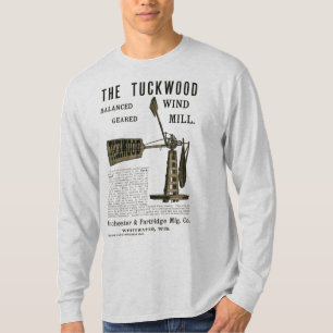 T-shirt Antique Wind Mill The Tuckwood Whitewater Wis 1889