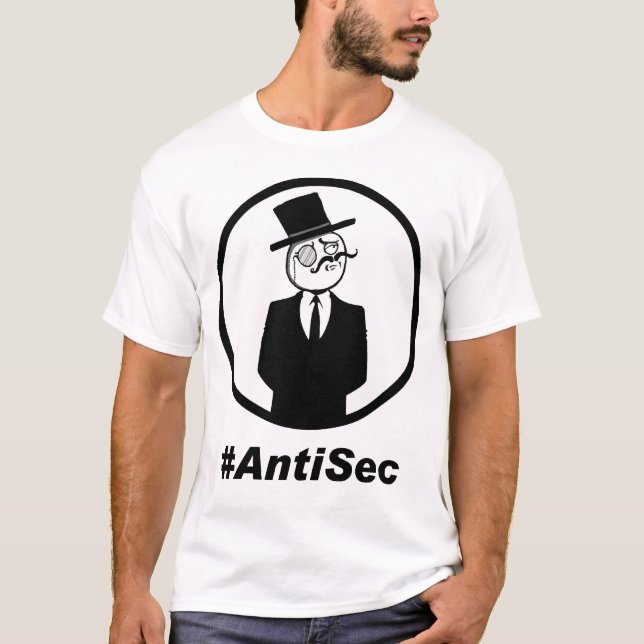 T-shirt #AntiSec LOGO - W (Devant)