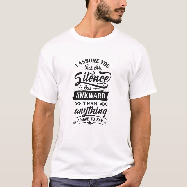 T-shirt Antisocial - Awkward Silence - pos (Devant)