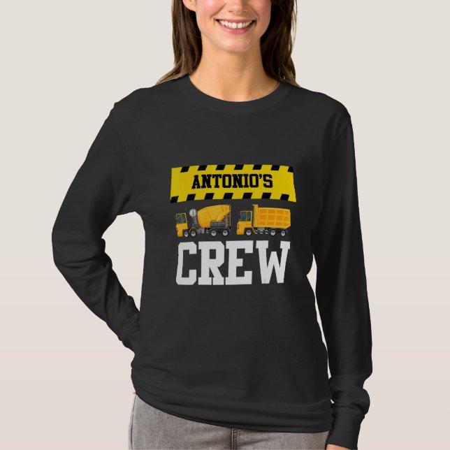 T-shirt Antonio Construction Crew Custom Dumptruck Dump Tr (Devant)